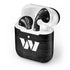 NFL Washington Commanders Black and White Apple AirPods 2 Skin