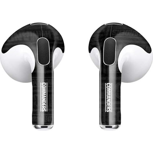 NFL Washington Commanders Black and White Apple AirPods (3rd Gen 2021) Skin
