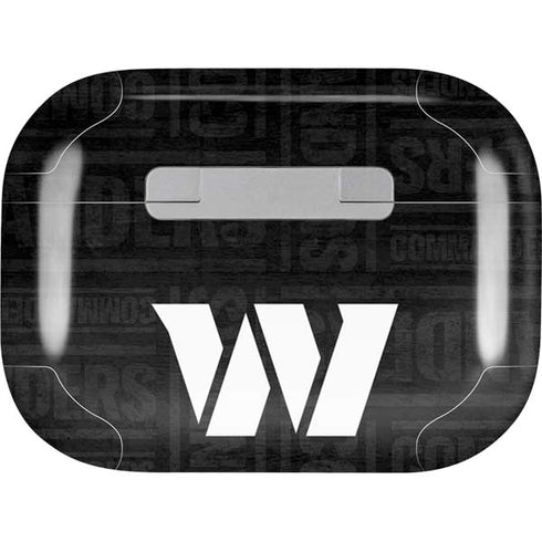 NFL Washington Commanders Black and White Apple AirPods Pro Skin
