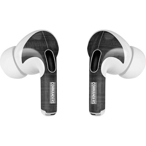 NFL Washington Commanders Black and White Apple AirPods Pro Skin