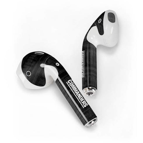 NFL Washington Commanders Black and White Apple AirPods Skin