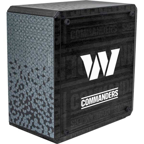 NFL Washington Commanders Black and White Cooler Master MasterBox Q300L Mini Tower Skin
