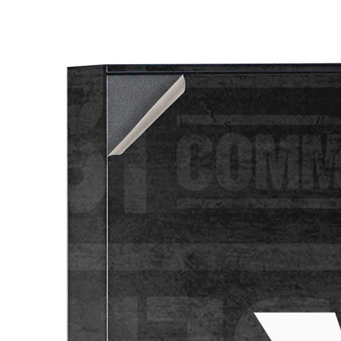 NFL Washington Commanders Black and White Corsair 4000D Tempered Glass Mid-Tower ATX Case Skin