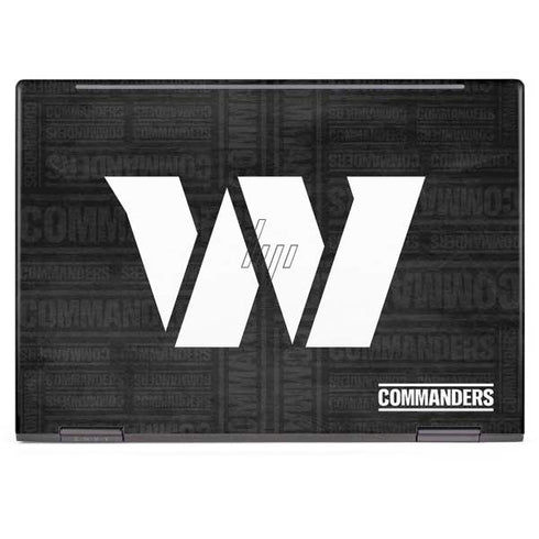 NFL Washington Commanders Black and White HP Envy Skin