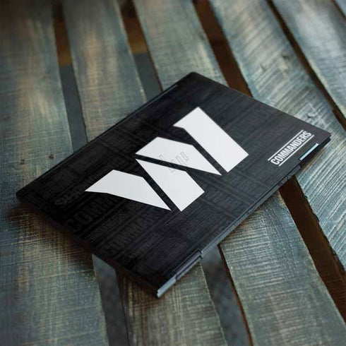 NFL Washington Commanders Black and White HP Envy Skin