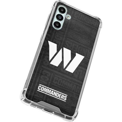 NFL Washington Commanders Black and White Galaxy A13 5G Clear Case