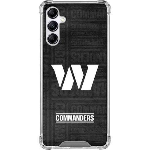 NFL Washington Commanders Black and White Galaxy A15 5G Clear Case