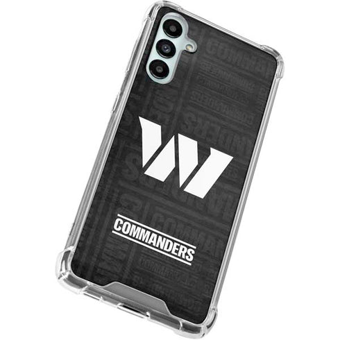 NFL Washington Commanders Black and White Galaxy A15 5G Clear Case