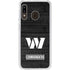 NFL Washington Commanders Black and White Galaxy A20 Clear Case