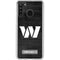 NFL Washington Commanders Black and White Galaxy A21 Clear Case