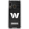 NFL Washington Commanders Black and White Galaxy A30 Clear Case