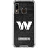 NFL Washington Commanders Black and White Galaxy A30 Clear Case