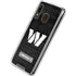NFL Washington Commanders Black and White Galaxy A30 Clear Case