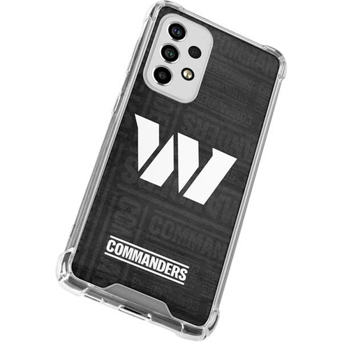 NFL Washington Commanders Black and White Galaxy A53 5G Clear Case