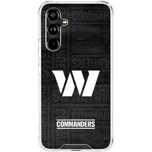 NFL Washington Commanders Black and White Galaxy A54 5G Clear Case
