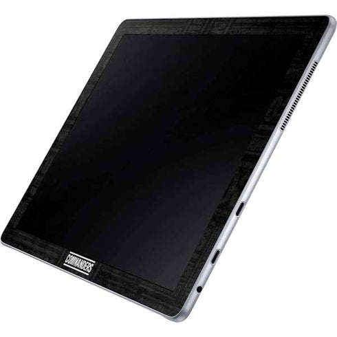 NFL Washington Commanders Black and White Galaxy Book 12in Skin