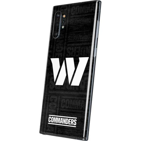 NFL Washington Commanders Black and White Galaxy Note 10 Plus Skin