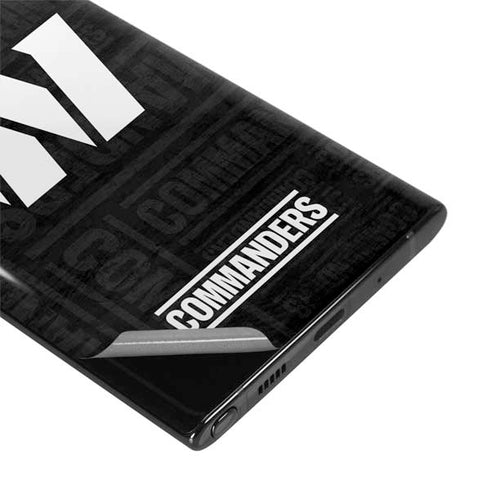 NFL Washington Commanders Black and White Galaxy Note 10 Plus Skin