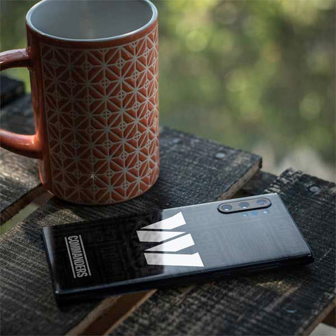 NFL Washington Commanders Black and White Galaxy Note 10 Plus Skin