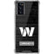NFL Washington Commanders Black and White Galaxy Note20 5G Clear Case