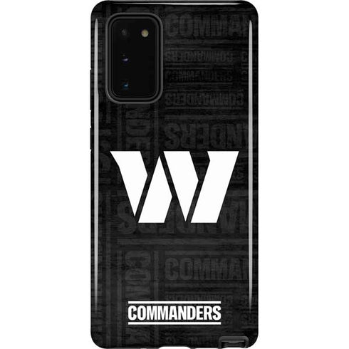 NFL Washington Commanders Black and White Galaxy Note20 5G Pro Case