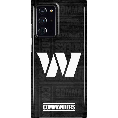 NFL Washington Commanders Black and White Galaxy Note20 Ultra 5G Lite Case