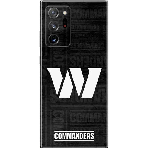 NFL Washington Commanders Black and White Galaxy Note20 Ultra 5G Skin