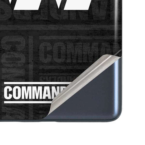 NFL Washington Commanders Black and White Galaxy S20 Fan Edition Skin
