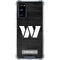 NFL Washington Commanders Black and White Galaxy S20 FE Clear Case