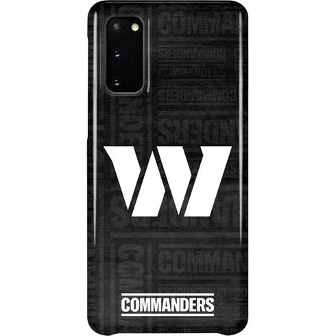 NFL Washington Commanders Black and White Galaxy S20 Lite Case