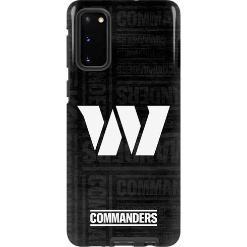 NFL Washington Commanders Black and White Galaxy S20 Pro Case