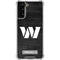 NFL Washington Commanders Black and White Galaxy S21 FE Clear Case