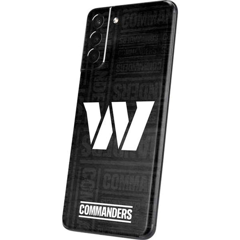 NFL Washington Commanders Black and White Galaxy S21 Plus 5G Skin