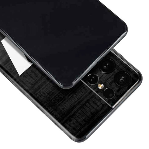 NFL Washington Commanders Black and White Galaxy S21 Ultra 5G Skin