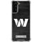 NFL Washington Commanders Black and White Galaxy S22 Plus Clear Case