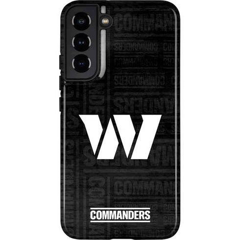 NFL Washington Commanders Black and White Galaxy S22 Plus Pro Case