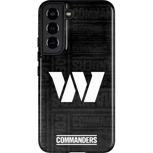 NFL Washington Commanders Black and White Galaxy S22 Pro Case