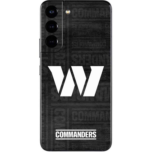 NFL Washington Commanders Black and White Galaxy S22 Skin