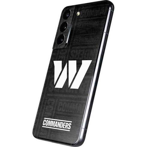 NFL Washington Commanders Black and White Galaxy S22 Skin
