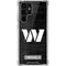 NFL Washington Commanders Black and White Galaxy S22 Ultra Clear Case