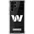 NFL Washington Commanders Black and White Galaxy S22 Ultra Clear Case