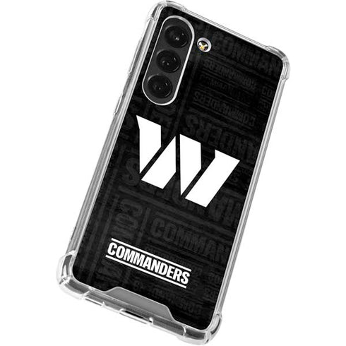 NFL Washington Commanders Black and White Galaxy S23 Clear Case