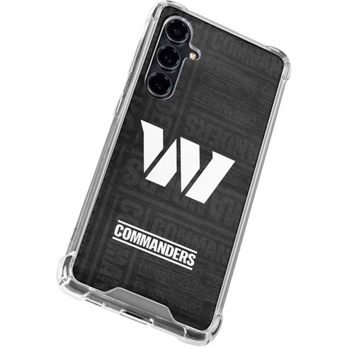NFL Washington Commanders Black and White Galaxy S23 FE Clear Case