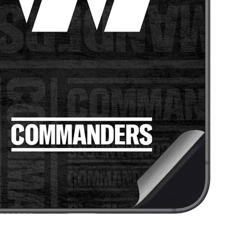 NFL Washington Commanders Black and White Galaxy S23 FE Skin
