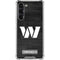 NFL Washington Commanders Black and White Galaxy S23 Plus Clear Case