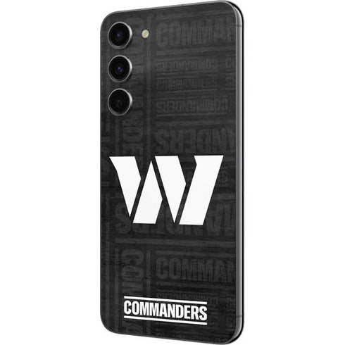 NFL Washington Commanders Black and White Galaxy S23 Plus Skin