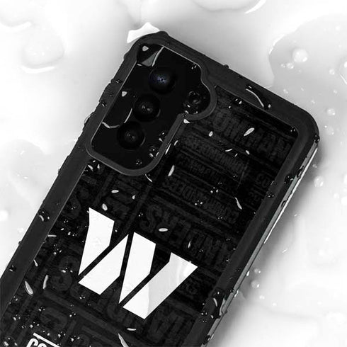 NFL Washington Commanders Black and White Galaxy S23 Plus Waterproof Case