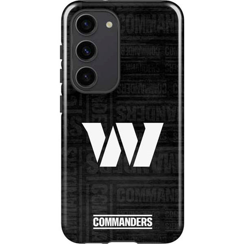 NFL Washington Commanders Black and White Galaxy S23 Pro Case