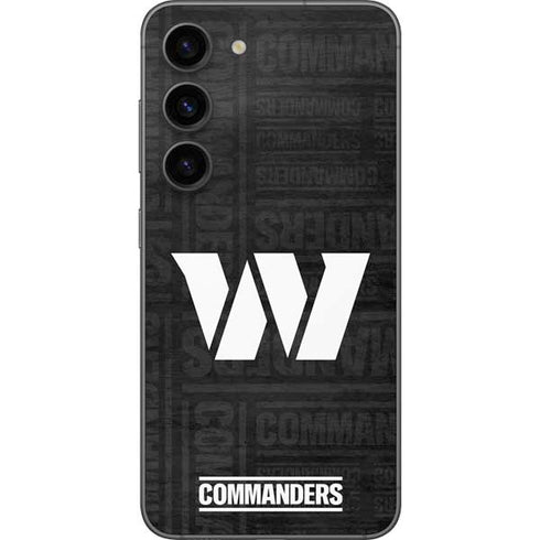 NFL Washington Commanders Black and White Galaxy S23 Skin