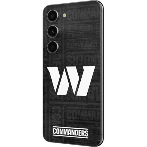 NFL Washington Commanders Black and White Galaxy S23 Skin